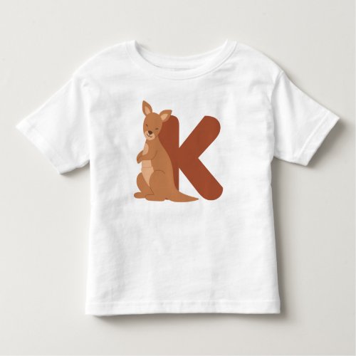 Animal alphabet K Toddler T_shirt