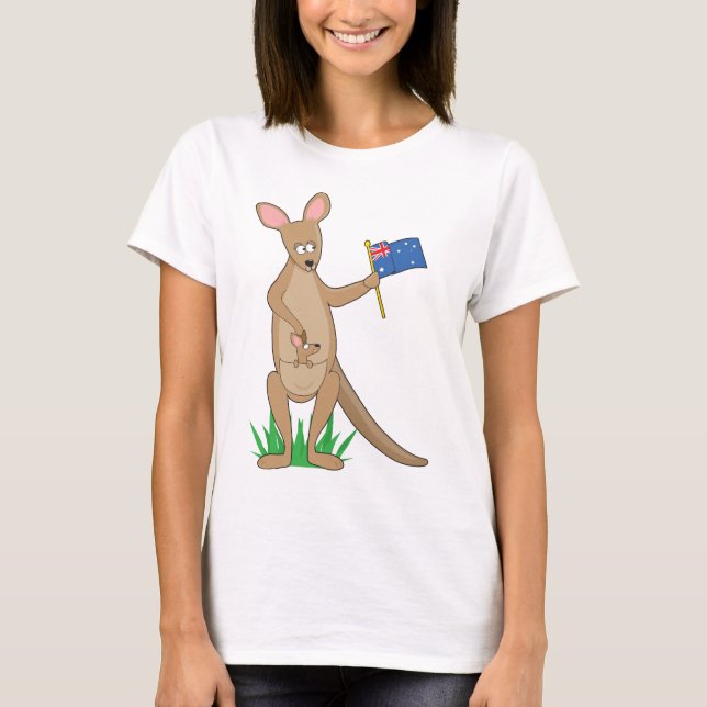 Animal Alphabet Kangaroo T-Shirt (Front)