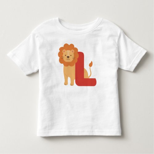 Animal alphabet L  Toddler T_shirt
