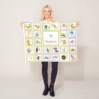 Animal Alphabet Monogrammed Baby