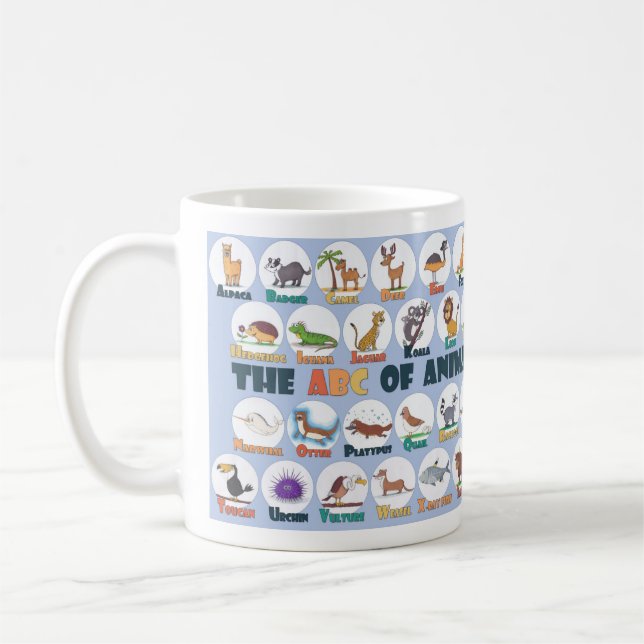 Animal Alphabet Mug (Left)