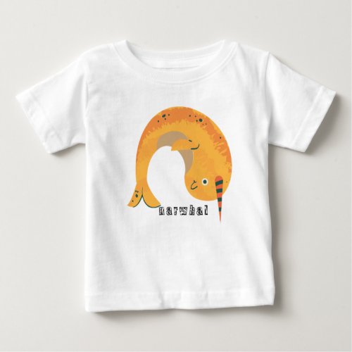 Animal Alphabet N For Narwhal Baby T_Shirt