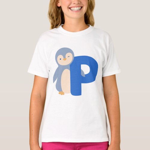 Animal alphabet P T_Shirt