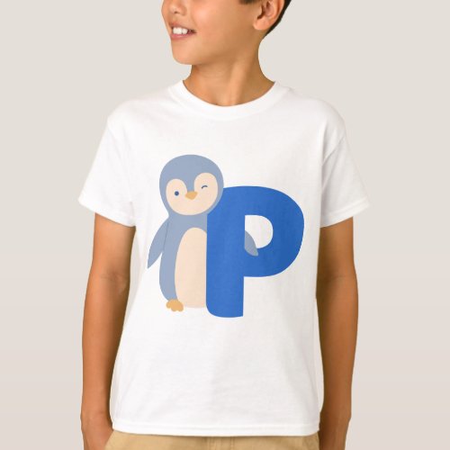 Animal alphabet P T_Shirt