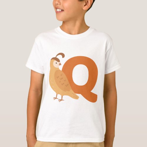 Animal alphabet Q T_Shirt