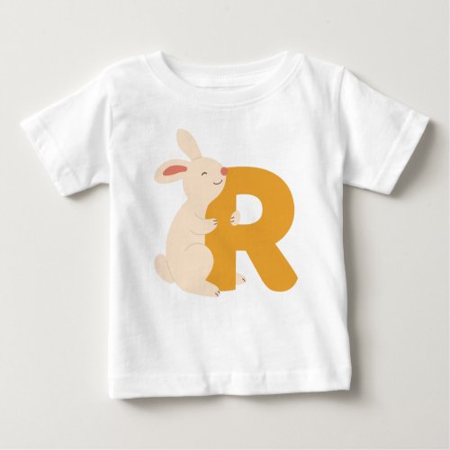 Animal alphabet R Baby T_Shirt