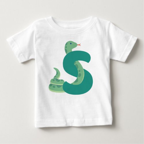 Animal alphabet S Baby T_Shirt