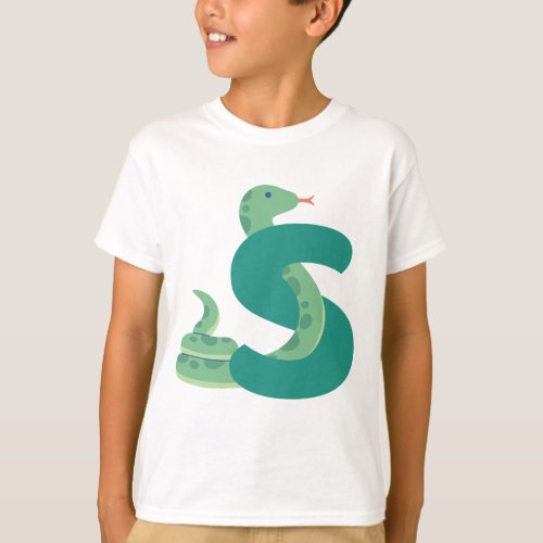 Animal alphabet S T_Shirt