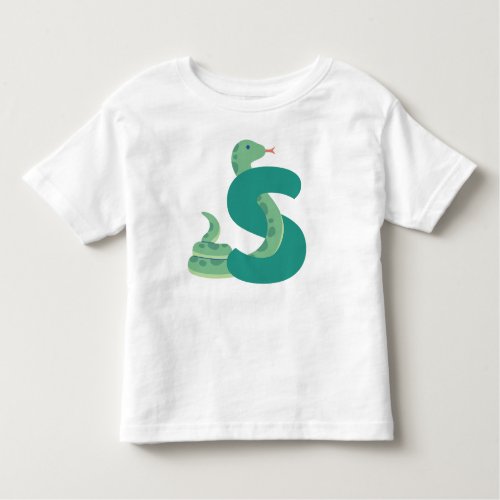Animal alphabet S Toddler T_shirt