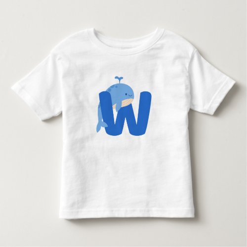 Animal alphabet W Toddler T_shirt