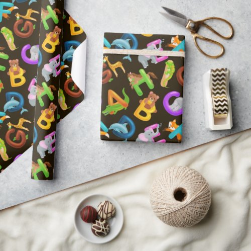 Animal Alphabet Wrapping Paper