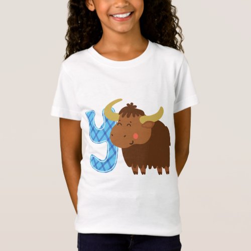 Animal Alphabet Y For Yak T_Shirt