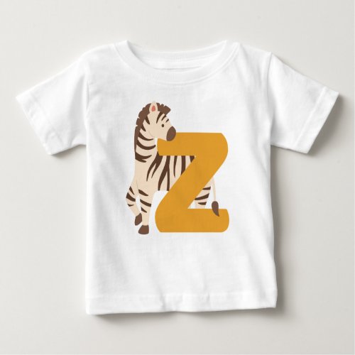 Animal alphabet z baby T_Shirt