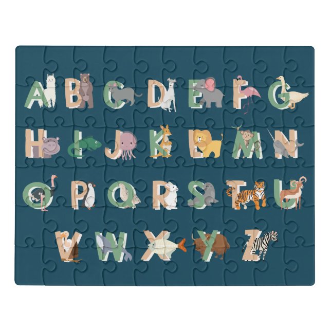 Animal Alphabets Jigsaw Puzzle (Puzzle Horizontal)