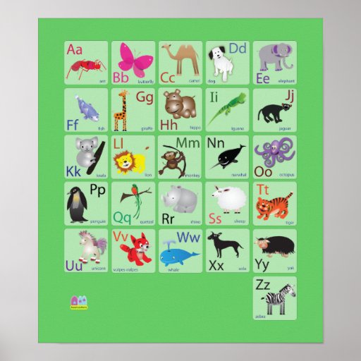 Animal Alphabets Posters