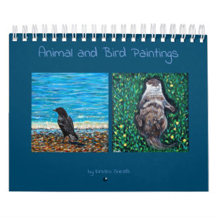 Animal and Bird Paintings Calendar