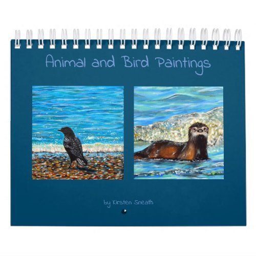 Animal and Bird Paintings Calendar