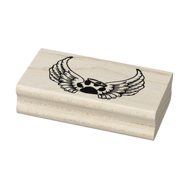 Animal Angel Wings Rubber Stamp (Stamp)