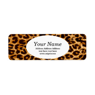 Animal, animal print, Leopard ,cheetah Label