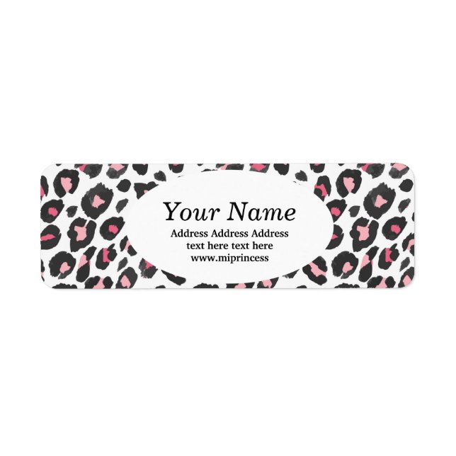 Animal, animal print, Leopard ,cheetah Label (Front)