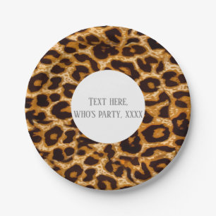 Animal, animal print, Leopard ,cheetah Paper Plates