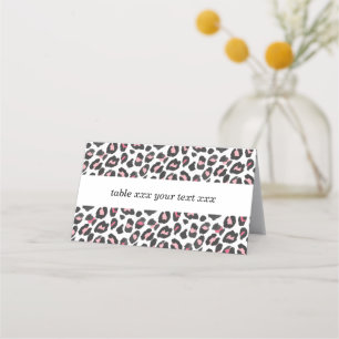 Animal, animal print, Leopard ,cheetah Place Card