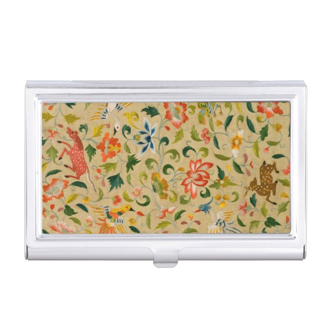 Animal Antique Horse Bird Deer Rabbit Business Card Case (Front)