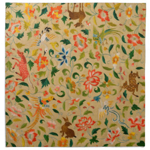 Animal Antique Horse Bird Deer Rabbit Cloth Napkin