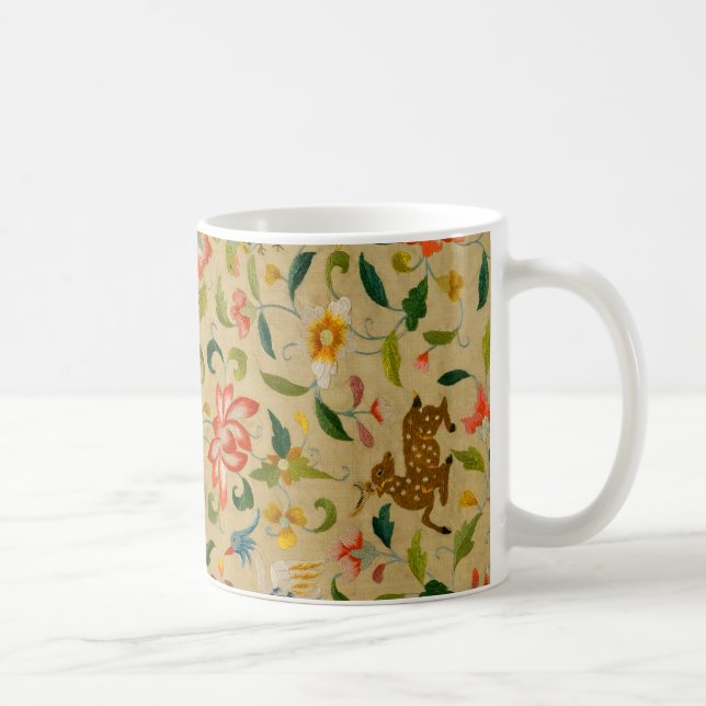 Animal Antique Horse Bird Deer Rabbit Coffee Mug (Right)