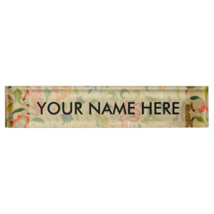 Animal Antique Horse Bird Deer Rabbit Desk Name Plate