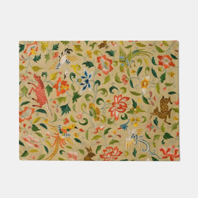 Animal Antique Horse Bird Deer Rabbit Doormat (Front)