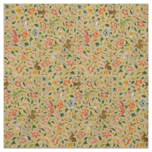 Animal Antique Horse Bird Deer Rabbit Fabric