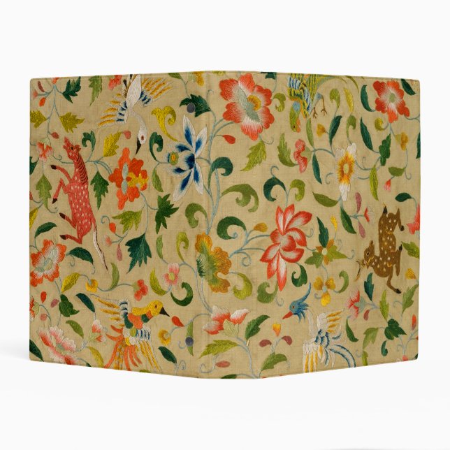 Animal Antique Horse Bird Deer Rabbit Mini Binder (Background)