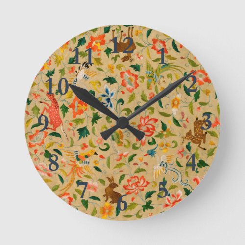 Animal Antique Horse Bird Deer Rabbit Round Clock