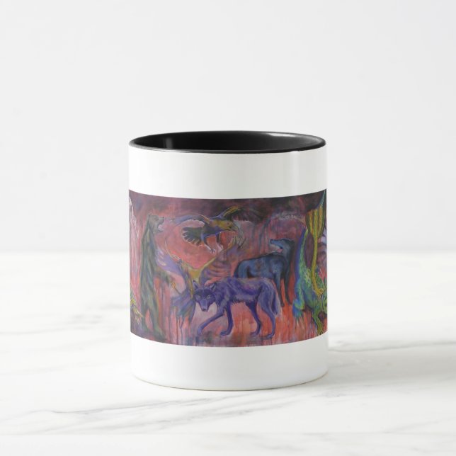 Animal art mug (Center)