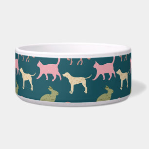 Animal Art Pattern Dog Color Patterns Cartoon Dog Bowl