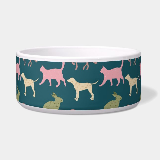 Animal Art Pattern Dog Color Patterns Cartoon Dog  Bowl (Front)