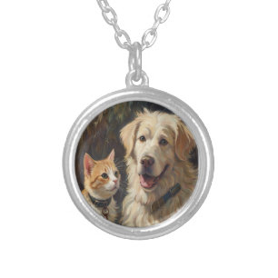 Animal Art Silver Plated Necklace