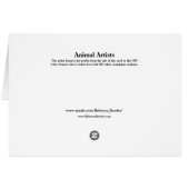 Animal Artists Cards (Back Horizontal)