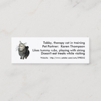 Animal-Assisted Therapy/Activities Card Template