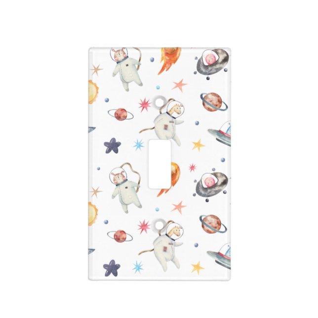 Animal Astronaut Light Switch Cover (Front)