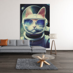 Animal Astronaut Space walk, Universe, cat Acrylic Print
