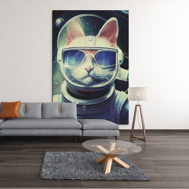 Animal Astronaut Space walk, Universe, cat Acrylic Print (Creator Uploaded)