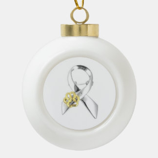 Animal awareness Hanging a Christmas tree Ceramic Ball Christmas Ornament