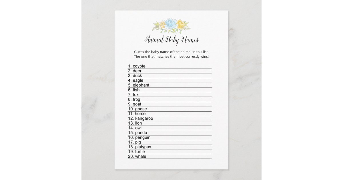 Animal Baby Names Boy Teddy Bear Card | Zazzle