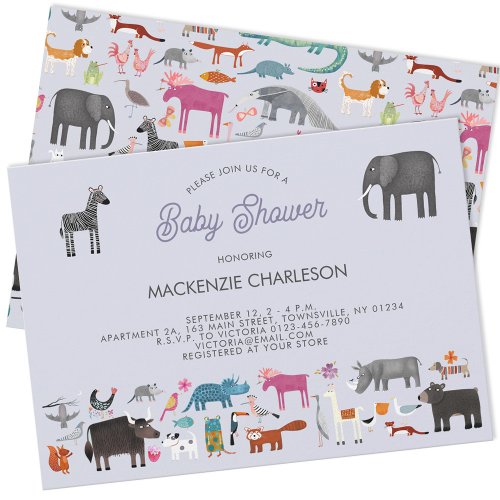 Animal Baby Shower Invitation