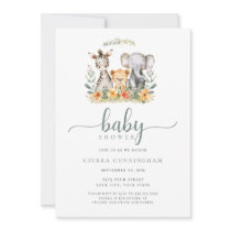 Animal Baby Shower Invitation