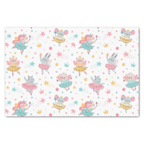 Animal Ballerinas Tissue Paper