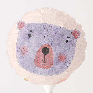 Animal bear birthday party balloon