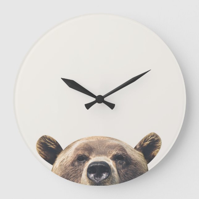 Animal Bear Wall Clock (Front)